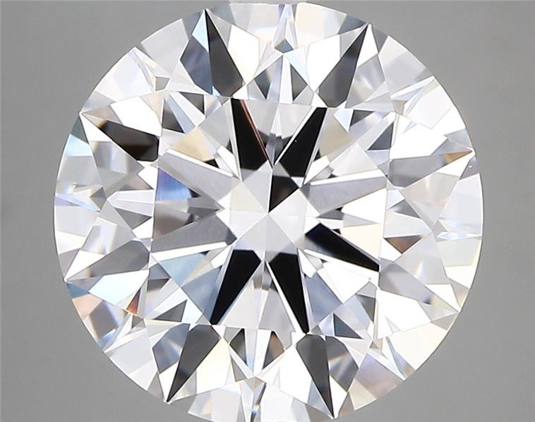 5.28ct F VVS1 Rare Carat Ideal Cut Round Lab Grown Diamond