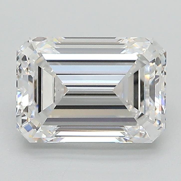 2.08ct D VS1 Excellent Cut Emerald Lab Grown Diamond