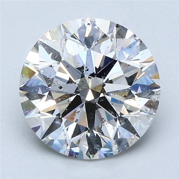 2.56ct G SI2 Rare Carat Ideal Cut Round Diamond