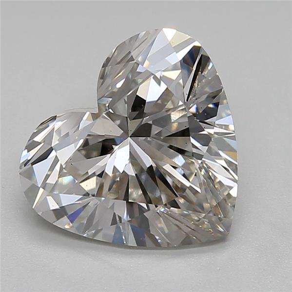 2.80ct H VS2 Rare Carat Ideal Cut Heart Lab Grown Diamond