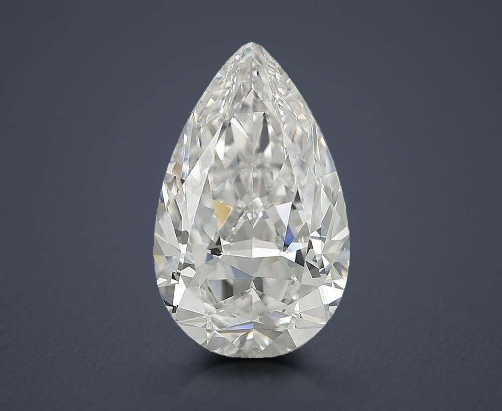 7.05 Carat Pear Natural Diamond