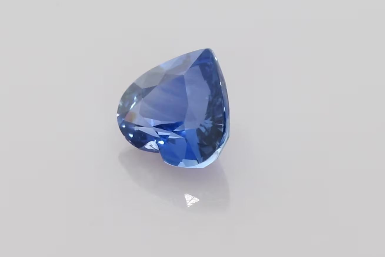 2.53 Carat Blue Heart Sapphire
