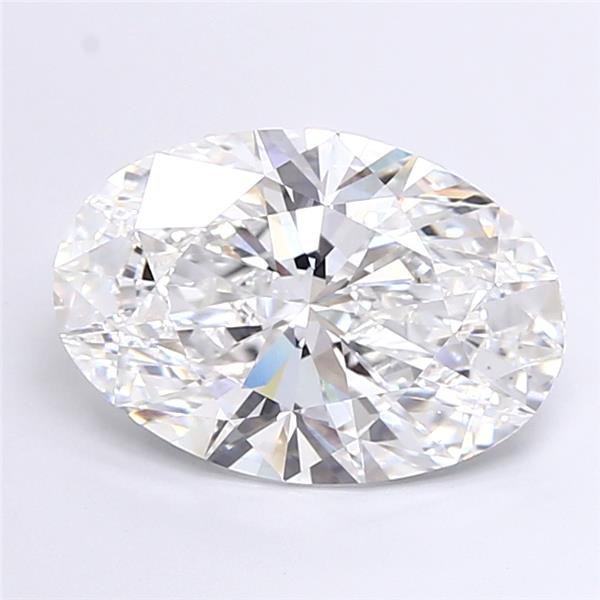 6.01ct E VVS2 Rare Carat Ideal Cut Oval Lab Grown Diamond