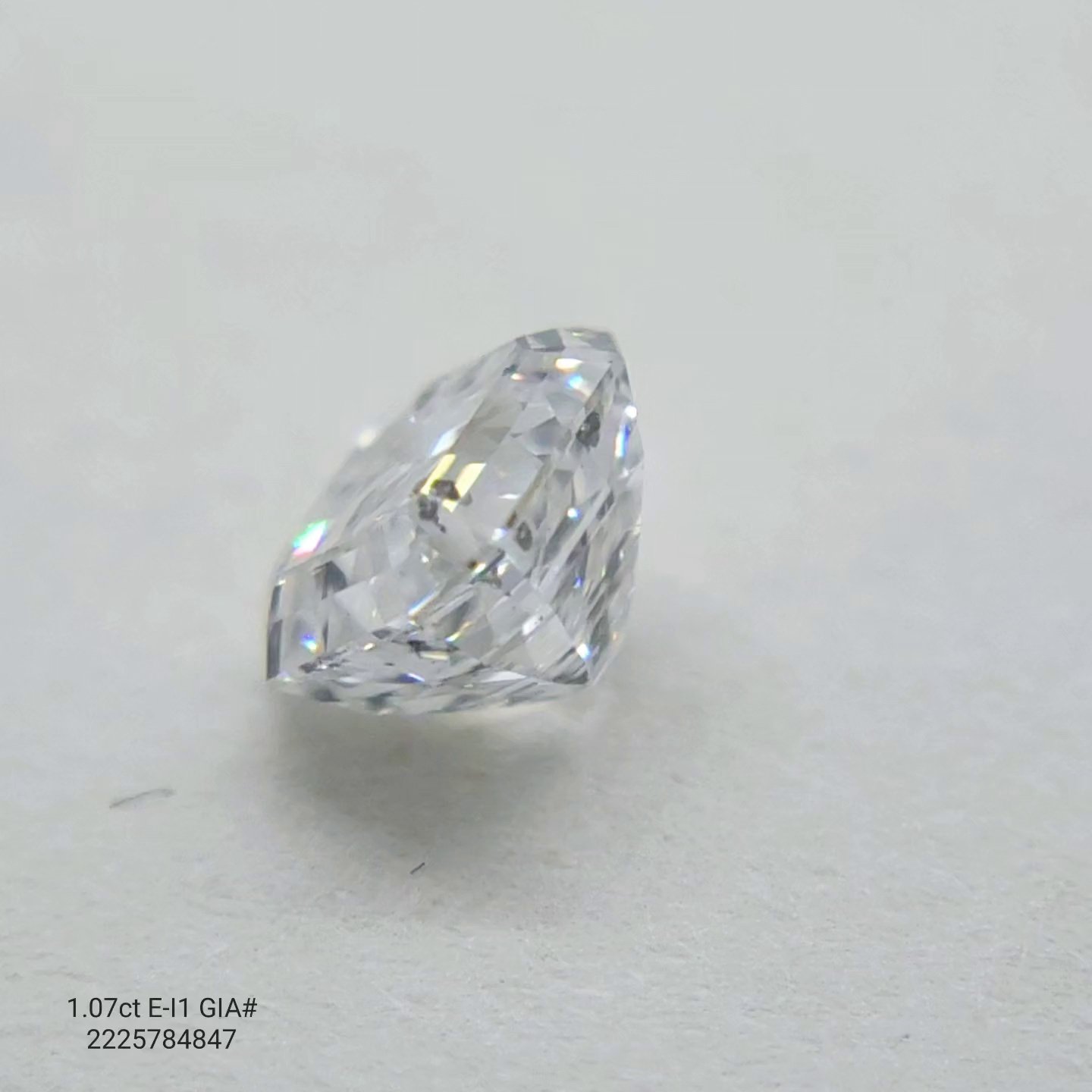 1.07 Carat Asscher Natural Diamond