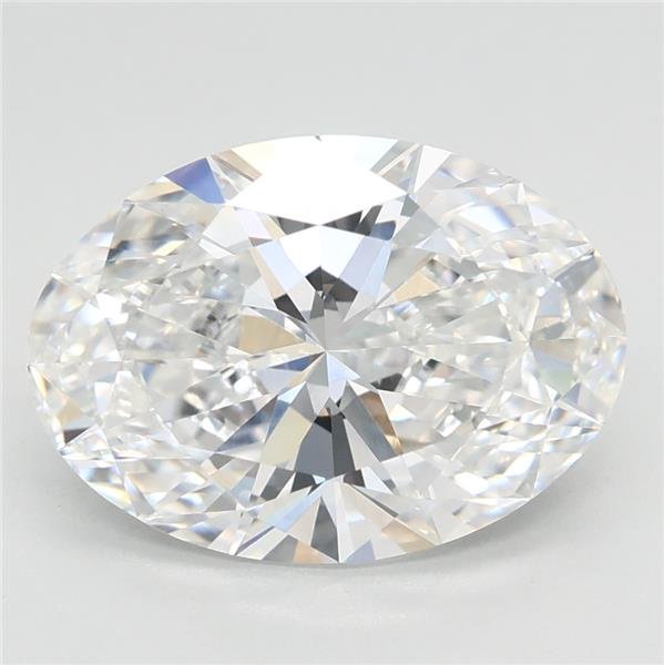 3.01ct E VVS2 Rare Carat Ideal Cut Oval Lab Grown Diamond