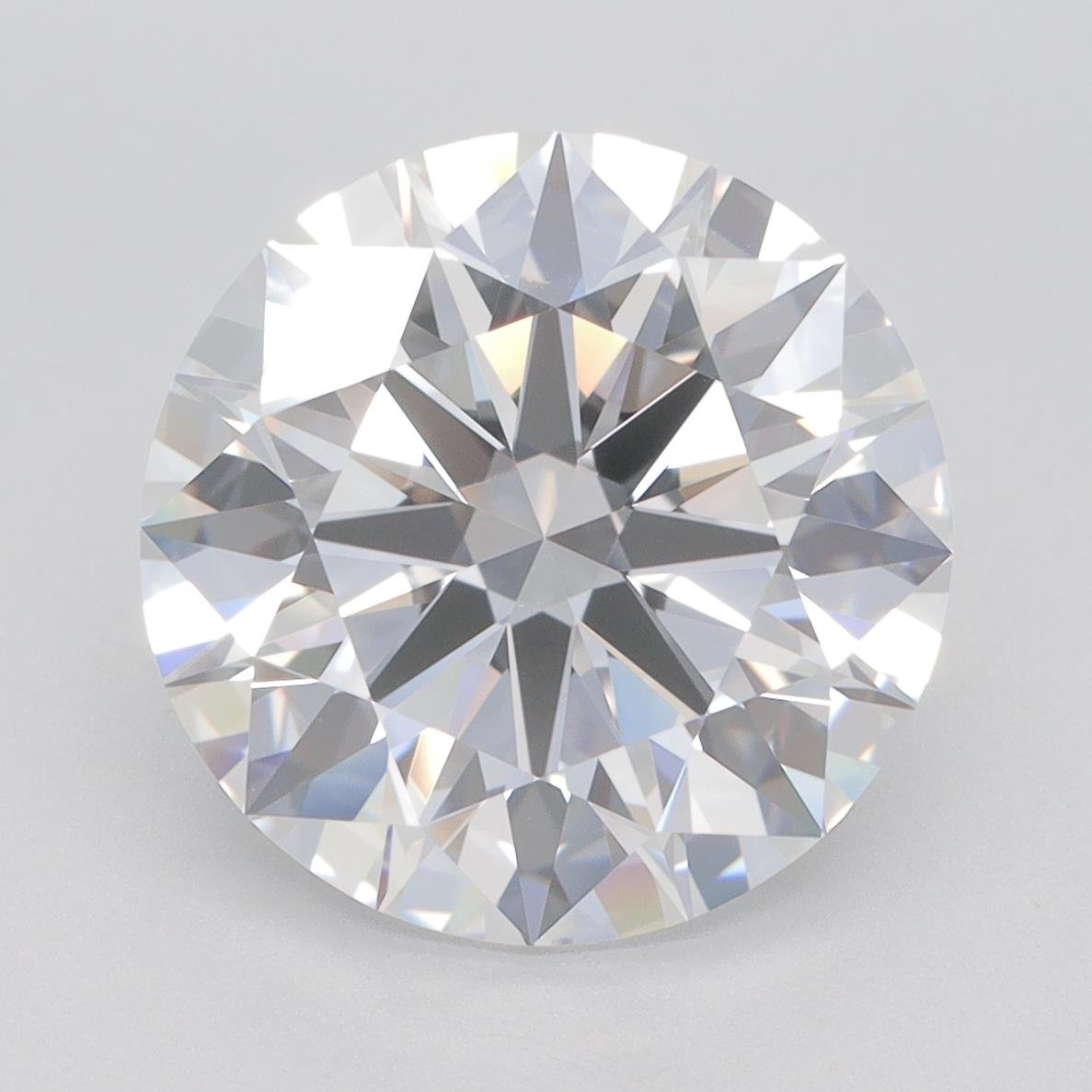 5.85ct F IF Rare Carat Ideal Cut Round Lab Grown Diamond