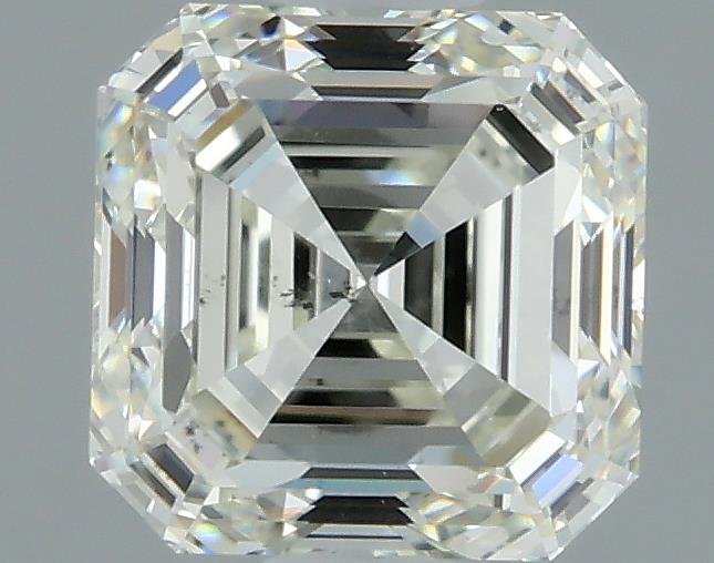 1.07ct K SI2 Rare Carat Ideal Cut Asscher Diamond
