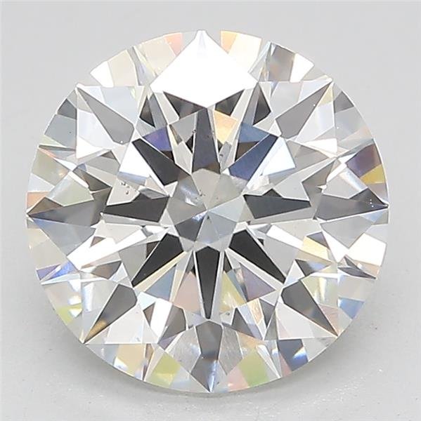 3.18ct F VS2 Rare Carat Ideal Cut Round Lab Grown Diamond