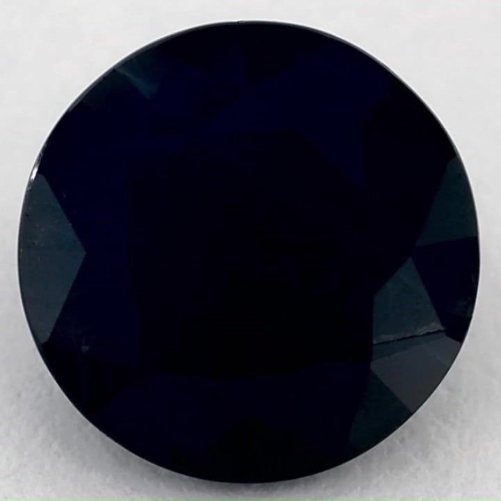4.56 Carat Blue Round Sapphire