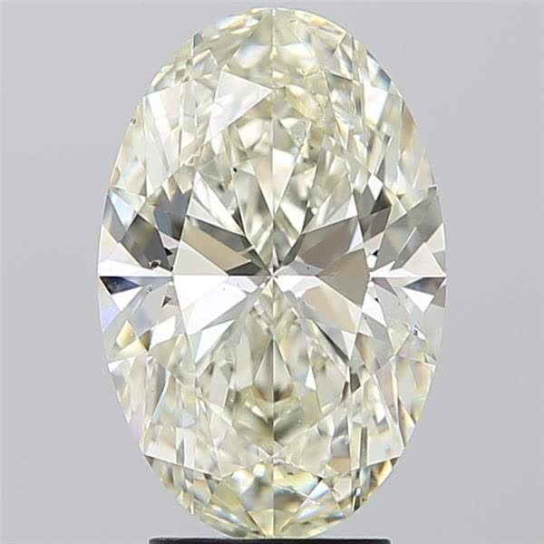 4.01ct K SI1 Rare Carat Ideal Cut Oval Diamond