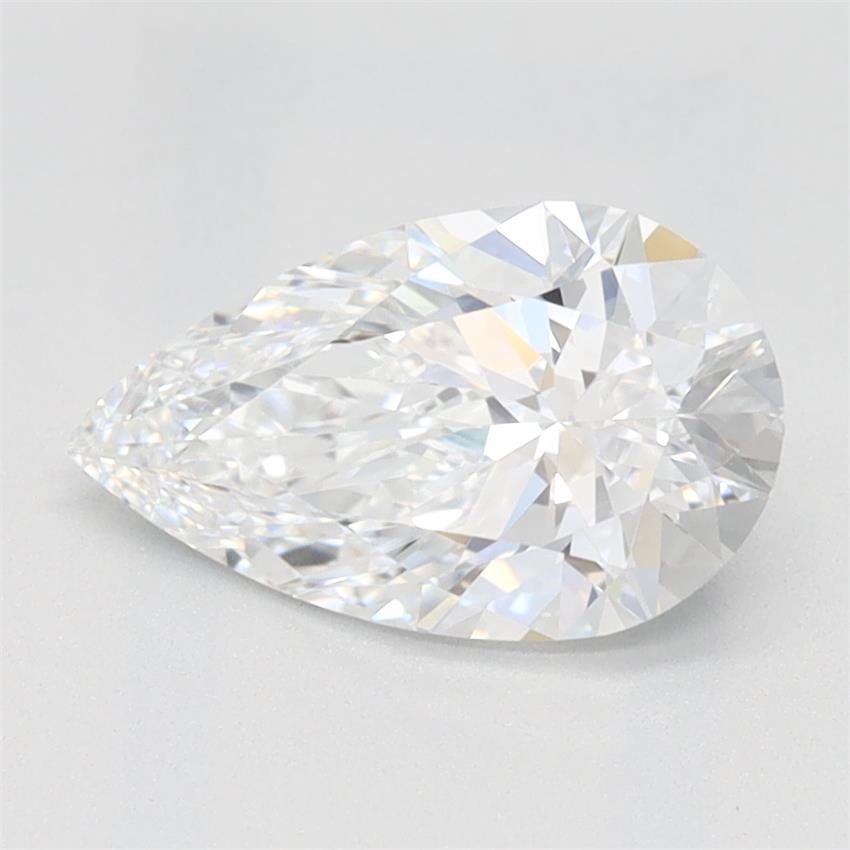 1.08ct D VVS1 Rare Carat Ideal Cut Pear Lab Grown Diamond