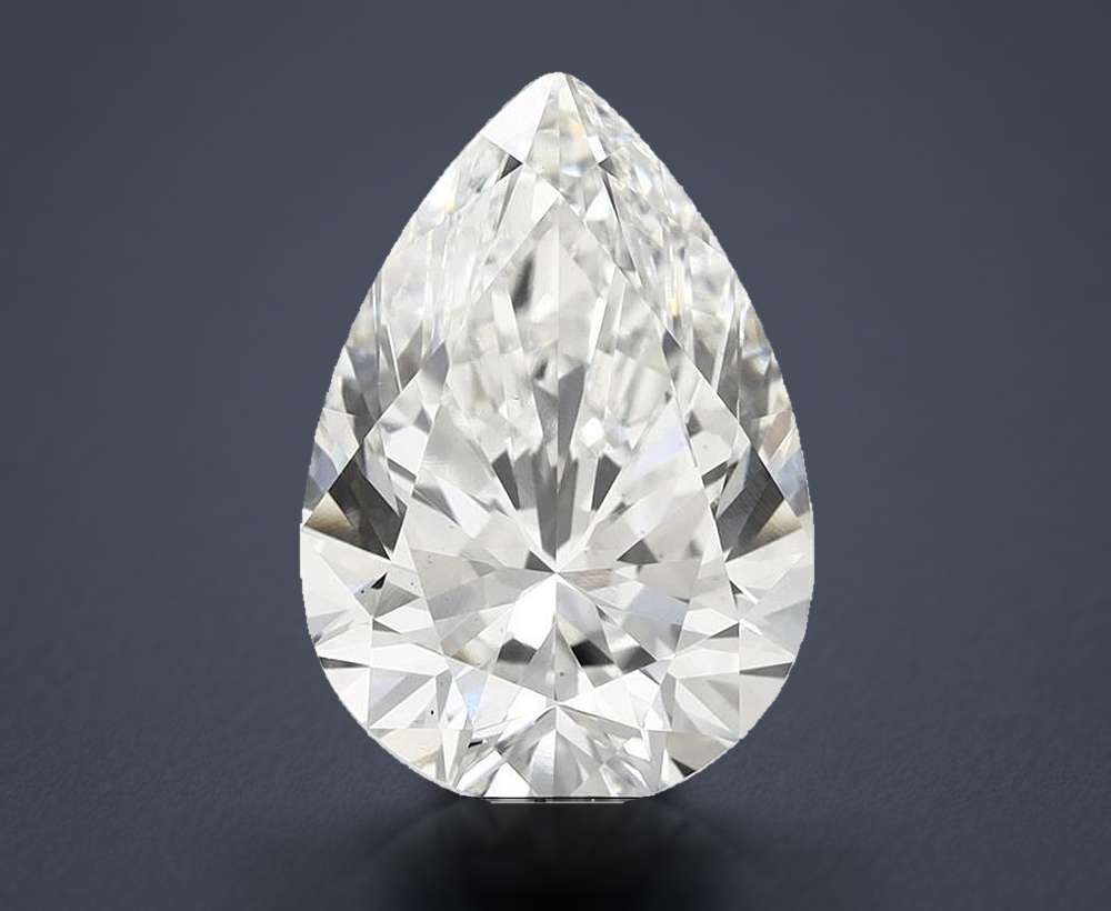 5.58 Carat Pear Lab Diamond