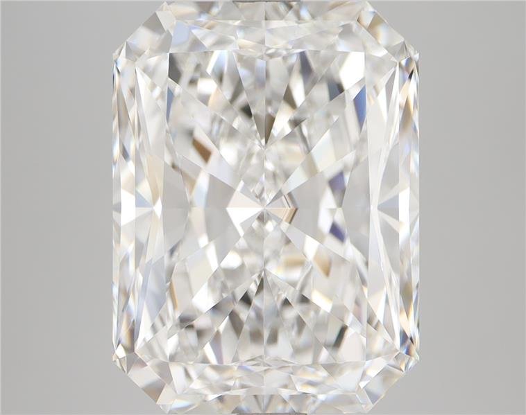 7.03ct F VVS2 Rare Carat Ideal Cut Radiant Diamond