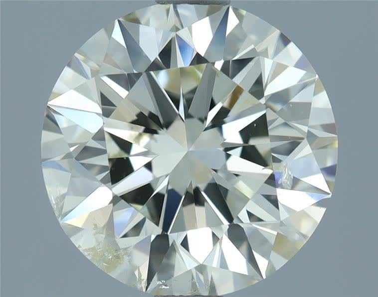 3.00ct K SI2 Rare Carat Ideal Cut Round Diamond