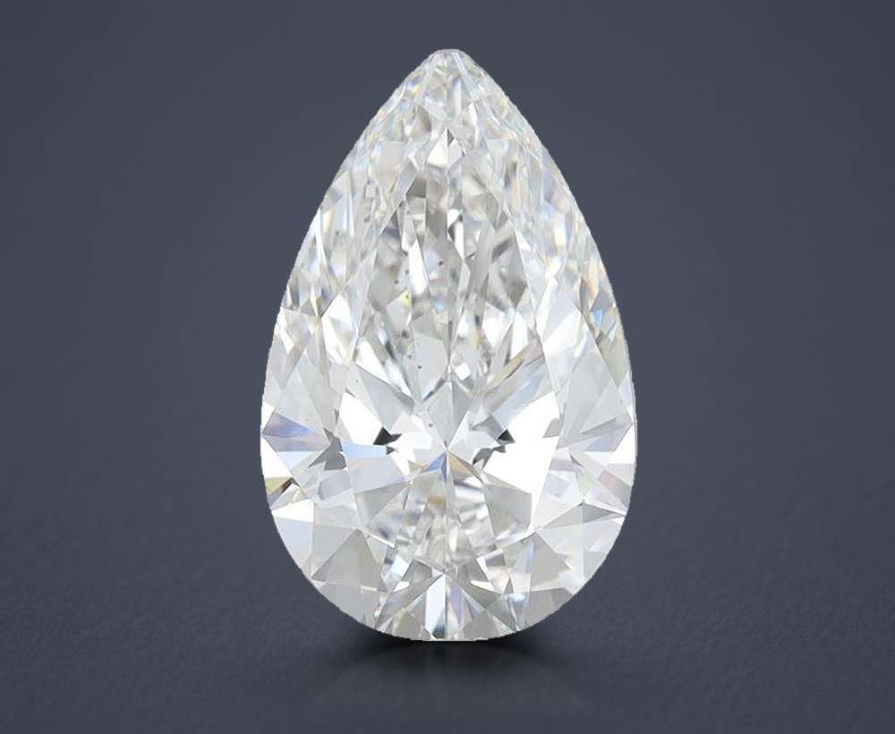 3.78 Carat Pear Lab Diamond