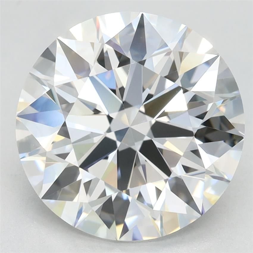 3.87ct D VVS2 Rare Carat Ideal Cut Round Lab Grown Diamond