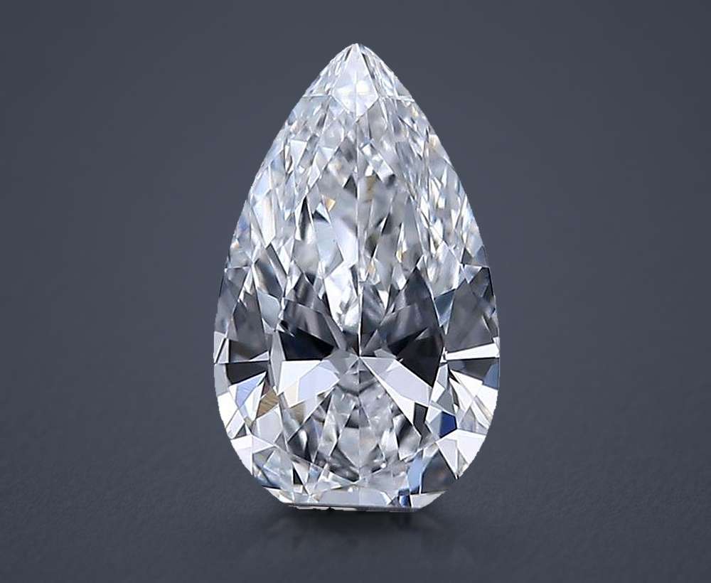 0.53 Carat Pear Lab Diamond