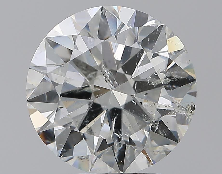 3.01ct H SI2 Rare Carat Ideal Cut Round Diamond