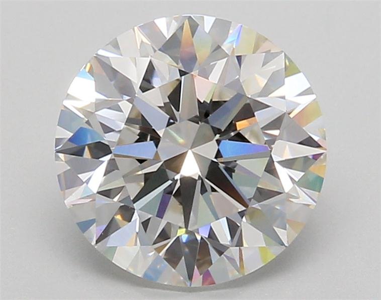 2.85ct F VS1 Rare Carat Ideal Cut Round Lab Grown Diamond