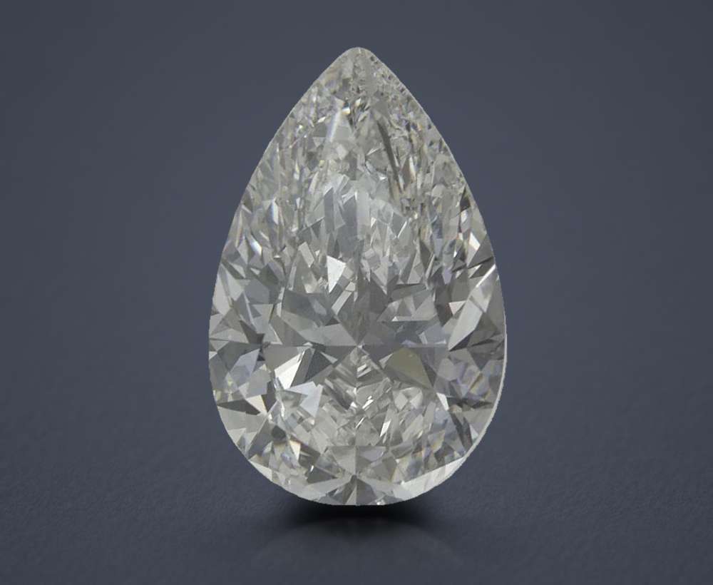 4.59 Carat Pear Natural Diamond
