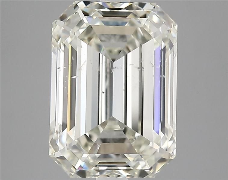 5.02ct I SI2 Rare Carat Ideal Cut Emerald Diamond