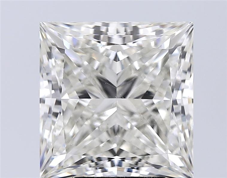 5.54ct F SI1 Rare Carat Ideal Cut Princess Lab Grown Diamond