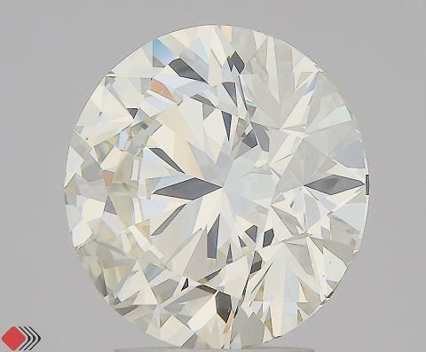 4.02ct J VS2 Excellent Cut Round Diamond