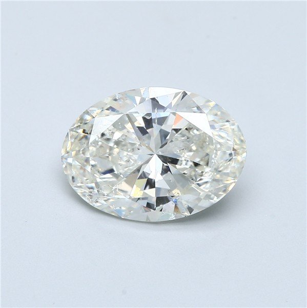 5.21ct J SI2 Rare Carat Ideal Cut Oval Diamond