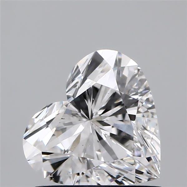 0.91ct F VS2 Rare Carat Ideal Cut Heart Lab Grown Diamond