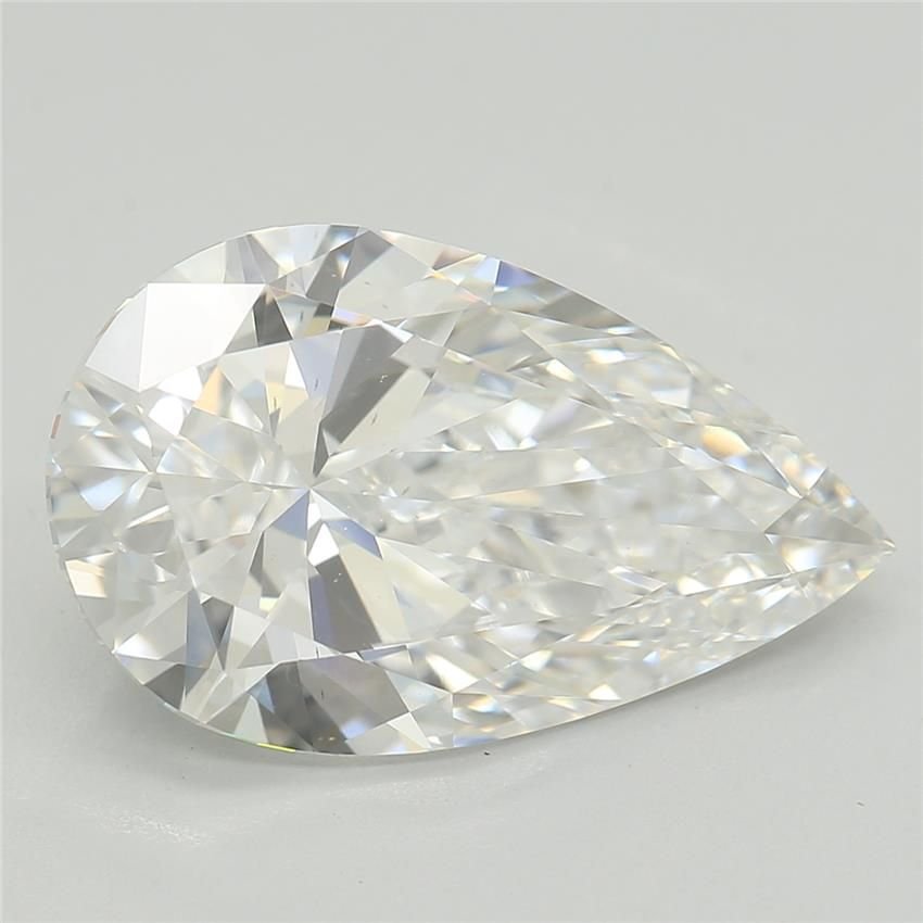 3.24ct D VS2 Rare Carat Ideal Cut Pear Lab Grown Diamond