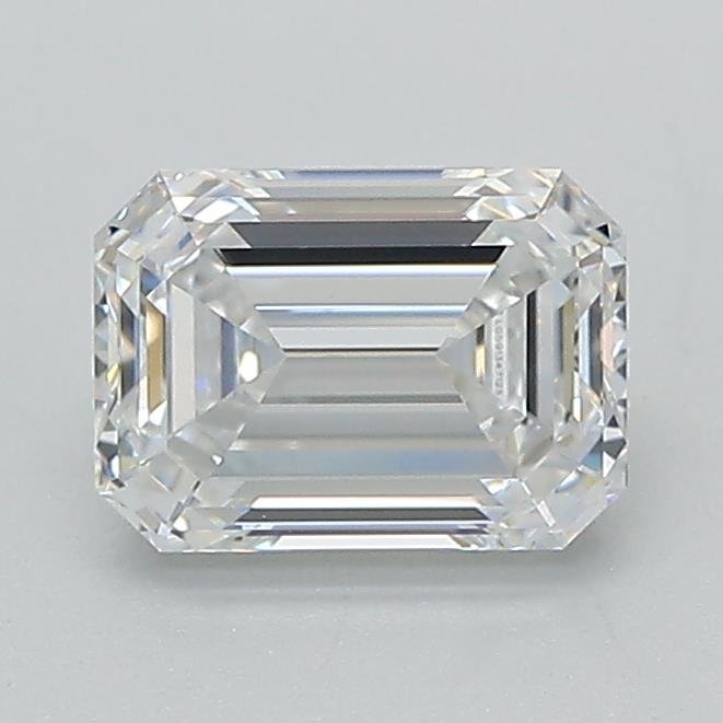 1.12ct D VVS2 Rare Carat Ideal Cut Emerald Lab Grown Diamond