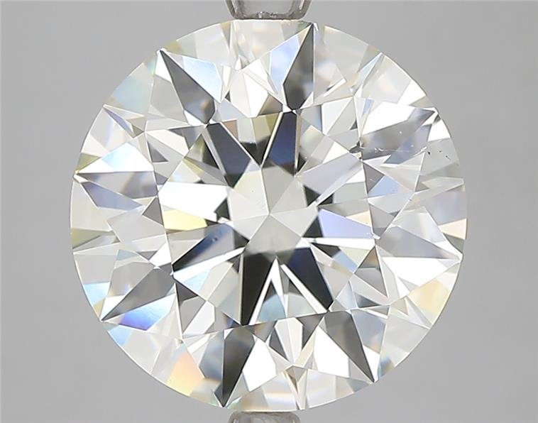 5.02ct J VS2 Rare Carat Ideal Cut Round Diamond