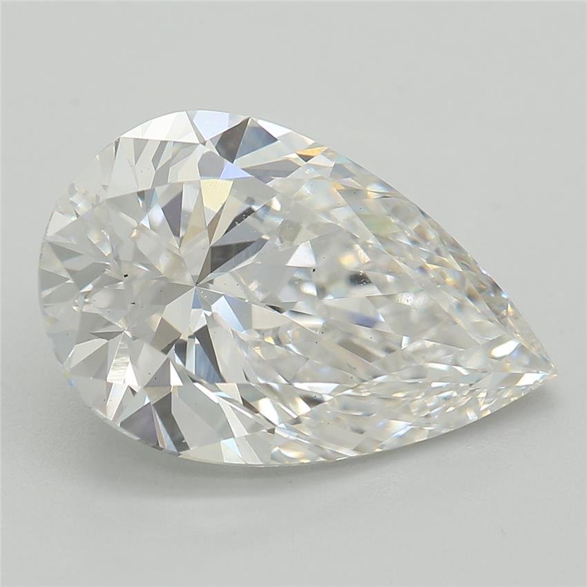 3.02ct E VS2 Rare Carat Ideal Cut Pear Lab Grown Diamond