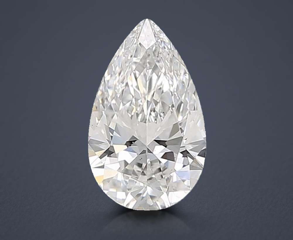 0.74 Carat Pear Lab Diamond