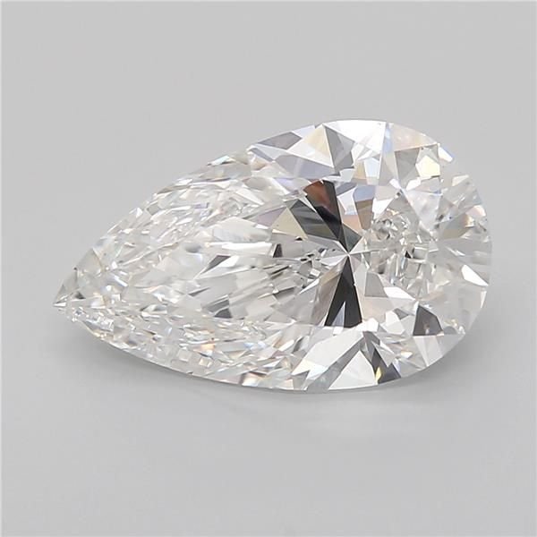 5.01ct E VS2 Rare Carat Ideal Cut Pear Lab Grown Diamond