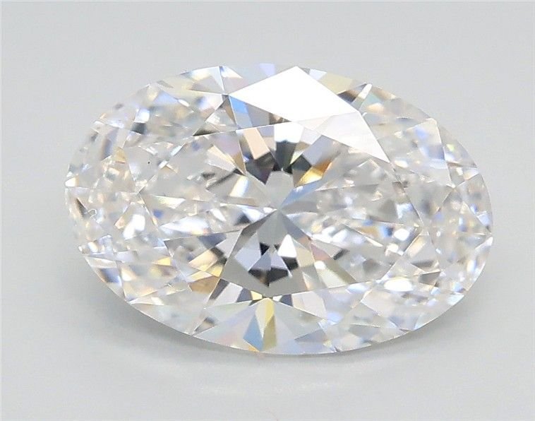 2.02ct D VS1 Rare Carat Ideal Cut Oval Lab Grown Diamond