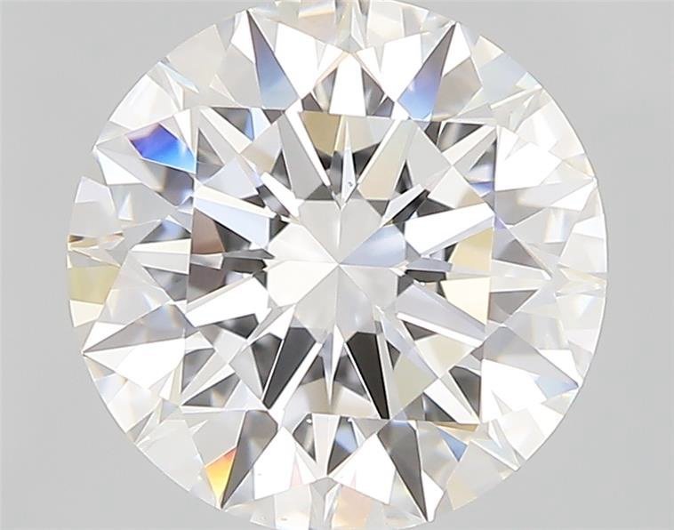 3.07ct D VS2 Rare Carat Ideal Cut Round Diamond