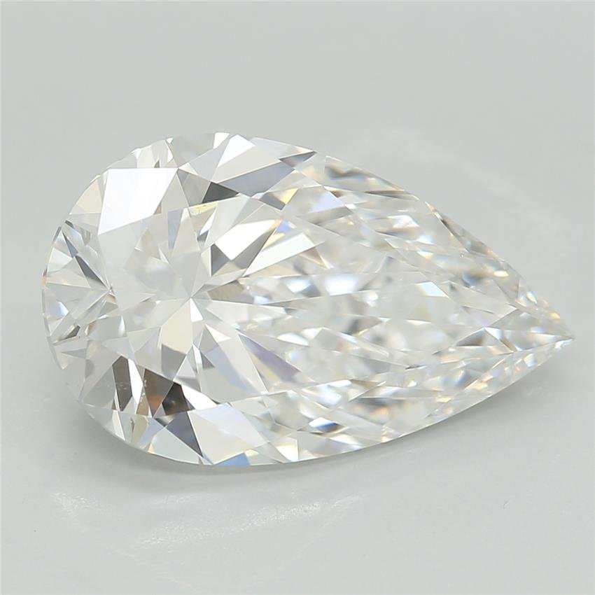 2.57ct E VVS2 Rare Carat Ideal Cut Pear Lab Grown Diamond