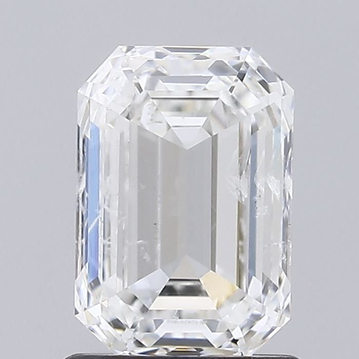 1.51ct G SI2 Rare Carat Ideal Cut Emerald Diamond