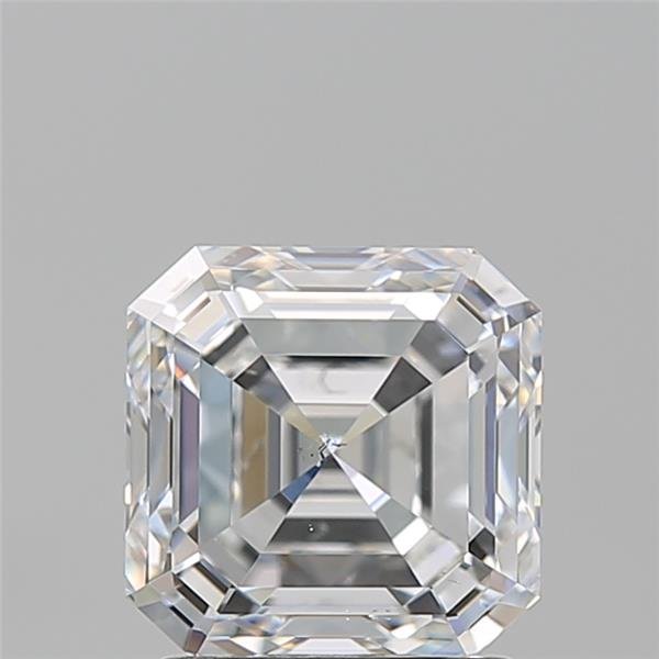 2.02ct F SI1 Rare Carat Ideal Cut Asscher Diamond