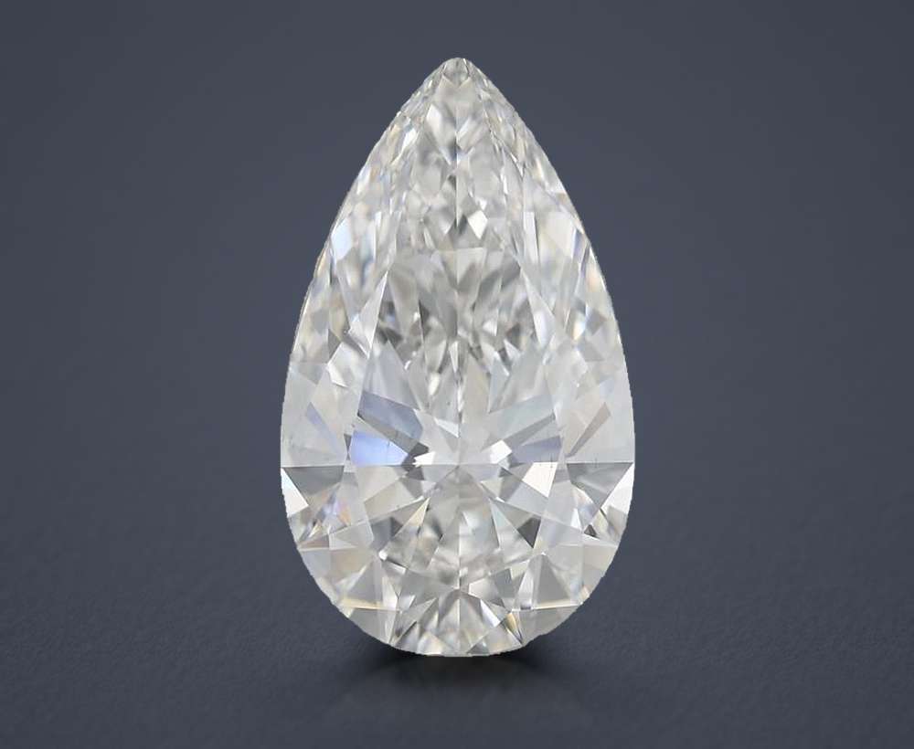 5.55 Carat Pear Lab Diamond