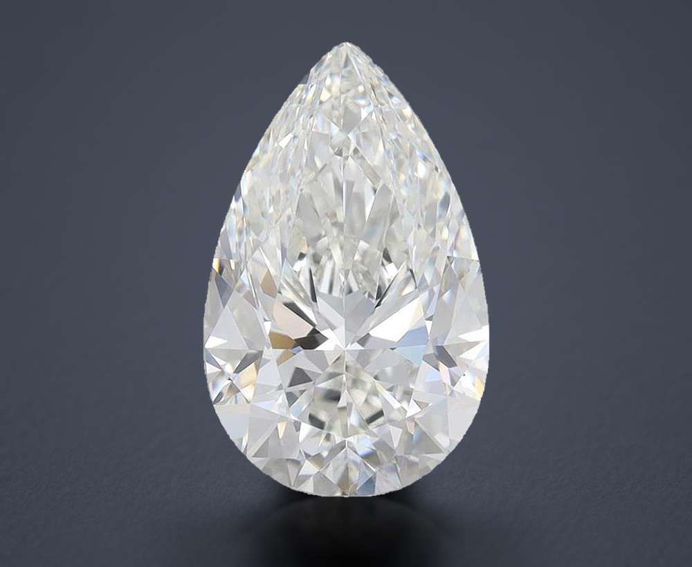 4.58 Carat Pear Lab Diamond