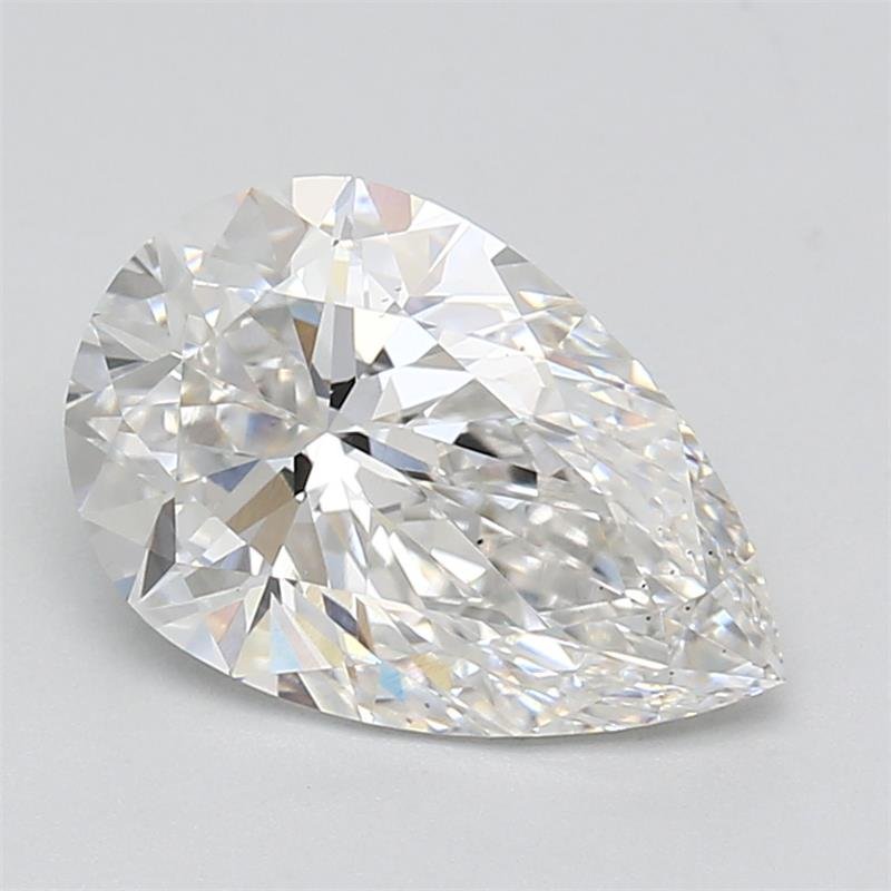 2.51ct F VS2 Rare Carat Ideal Cut Pear Lab Grown Diamond