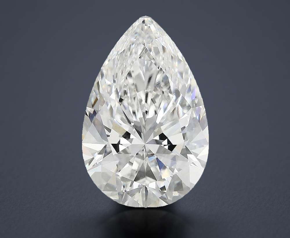 3.92 Carat Pear Lab Diamond