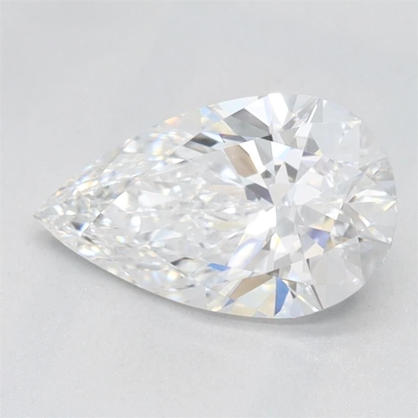 1.08ct D VVS1 Rare Carat Ideal Cut Pear Lab Grown Diamond
