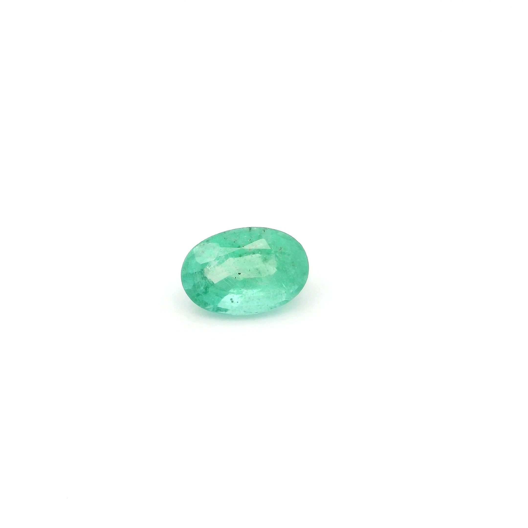 0.56 Carat Green Oval Emerald
