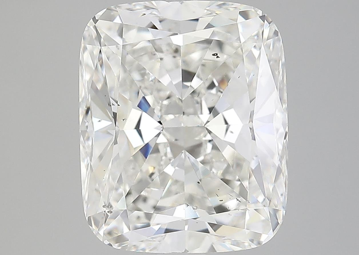 7.03ct I SI1 Rare Carat Ideal Cut Cushion Diamond