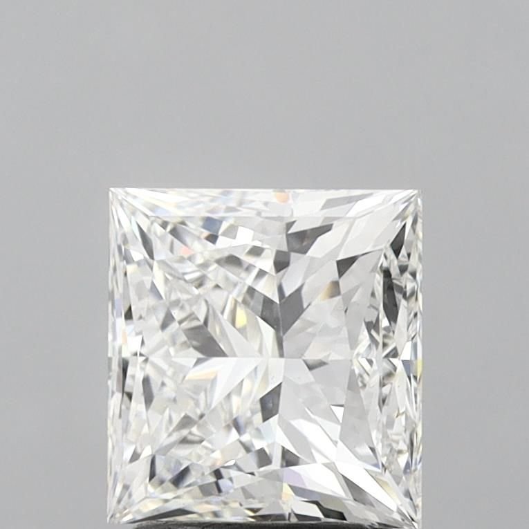 2.65ct F VS1 Rare Carat Ideal Cut Princess Lab Grown Diamond