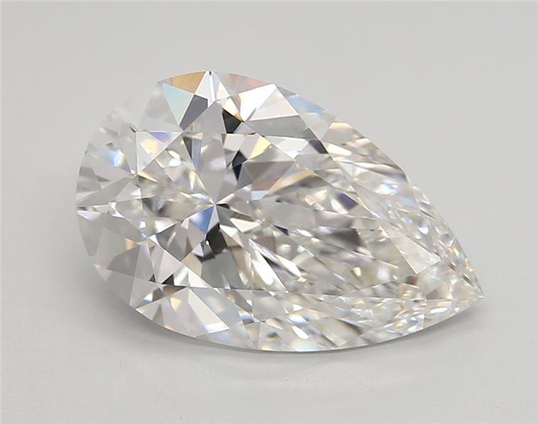 3.55ct F VVS2 Rare Carat Ideal Cut Pear Lab Grown Diamond