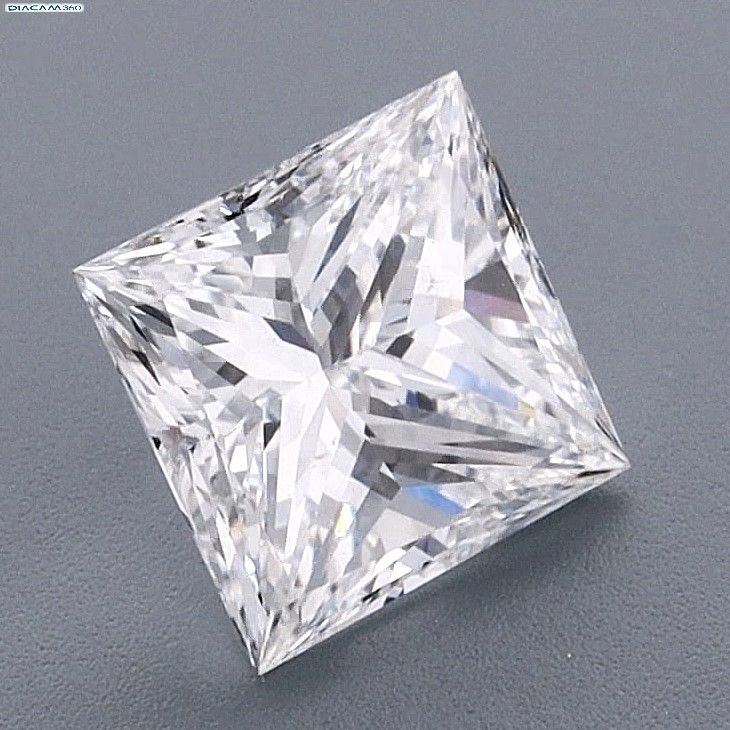 3.03ct E SI1 Very Good Cut Princess Diamond